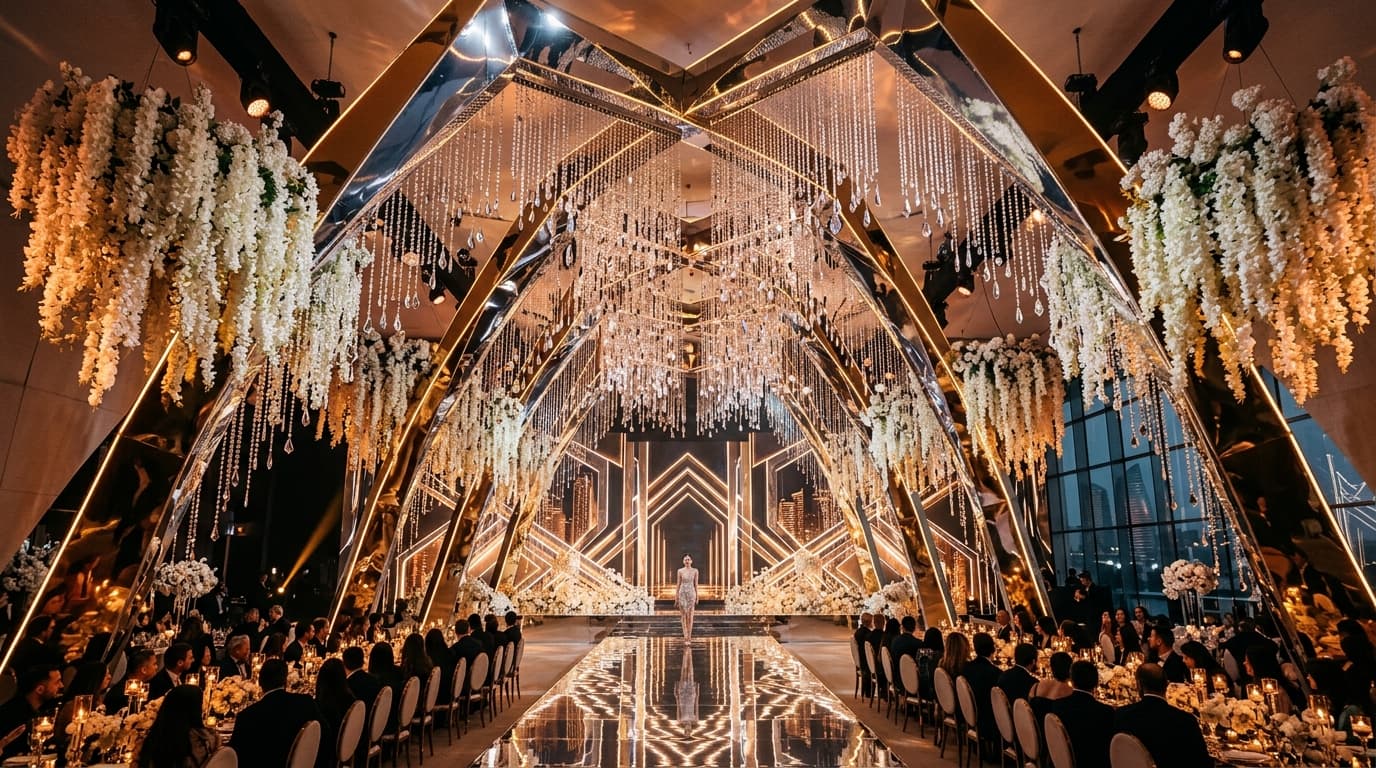 Mirrored Scenography & Crystals